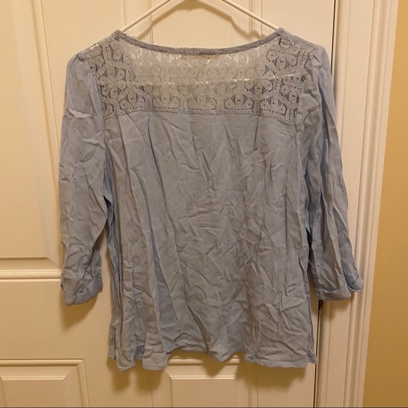 Miami | Light blue lace & crochet top - Picture 4 of 6